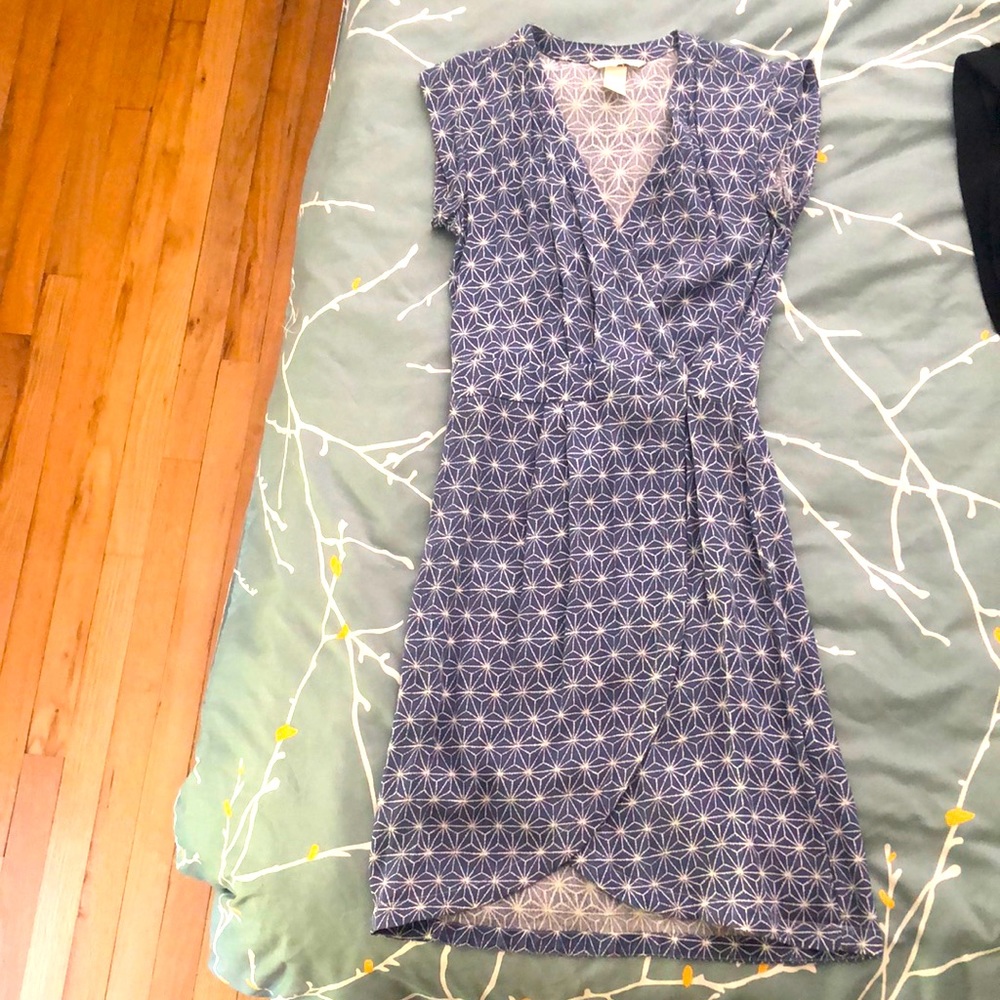 H&M Blue Patterned Dress - 2